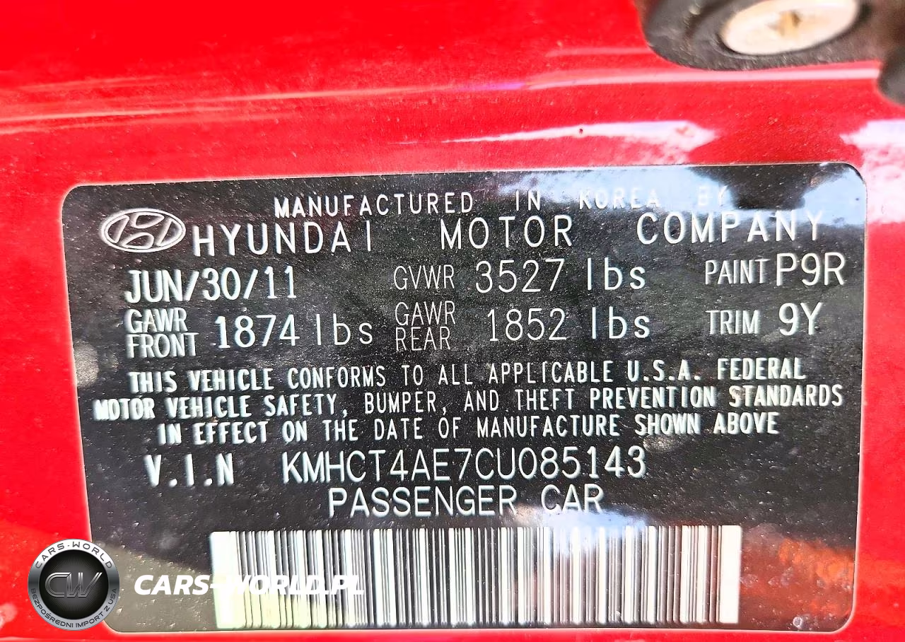 2012 Hyundai Accent Gls VIN:KMHCT4AE7CU085143 - 13