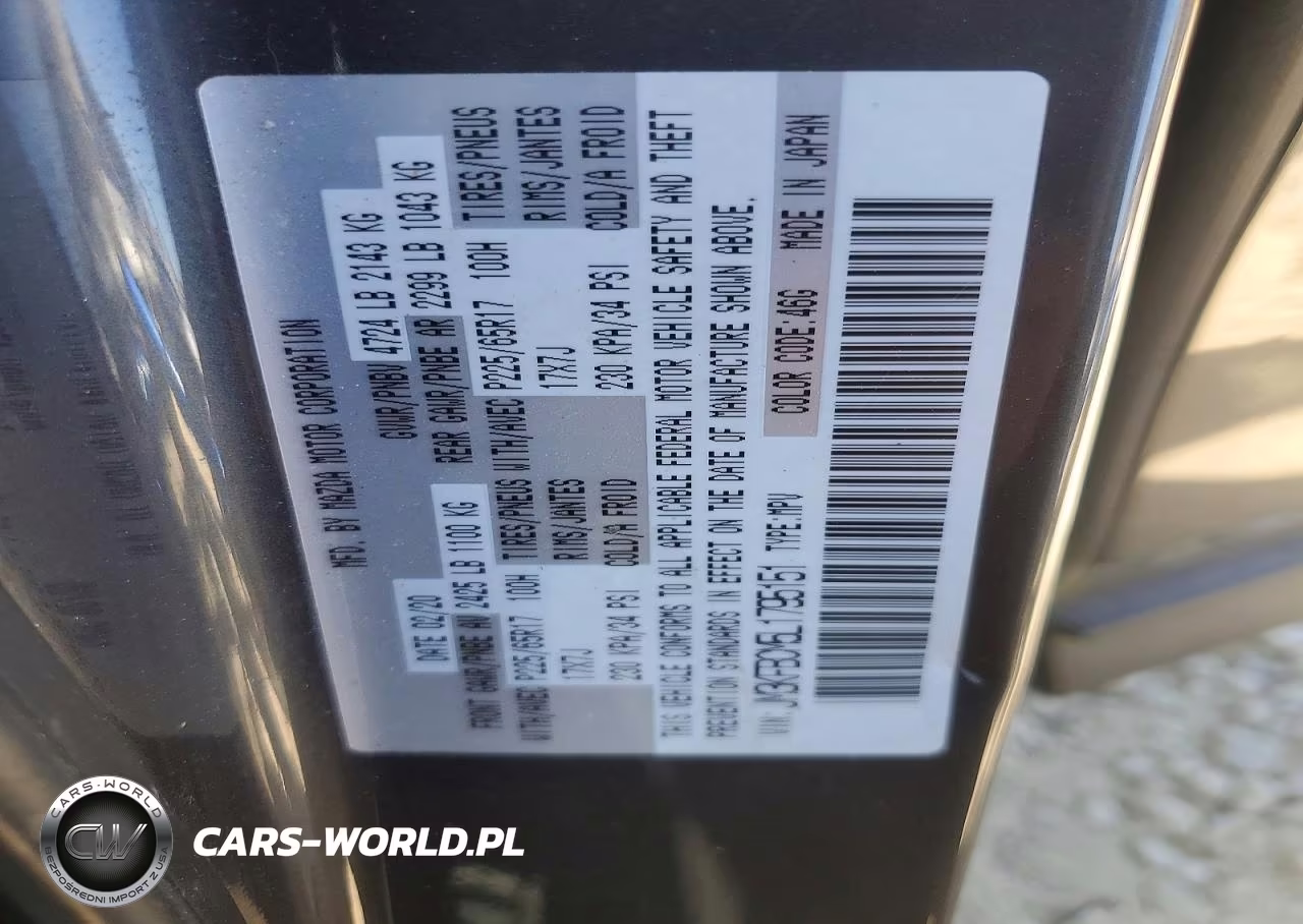 2020 Mazda Cx-5 Touring VIN:JM3KFBCM5L1795151 - 13