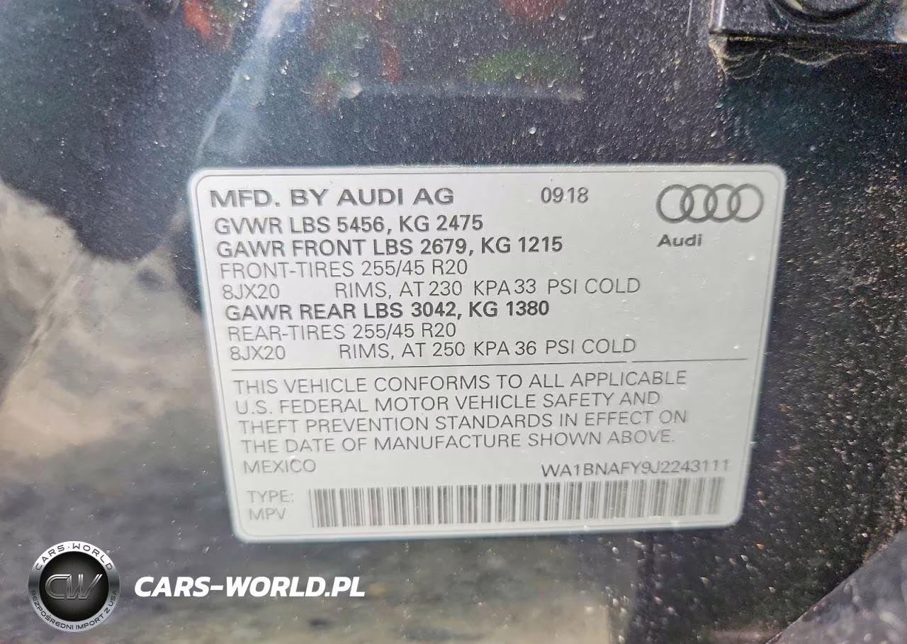 2018 Audi Q5 Premium Plus VIN:WA1BNAFY9J2243111 - 13
