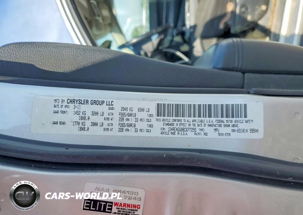 2011 Dodge Durango Crew VIN:1D4RE4GG8BC677255 - 13