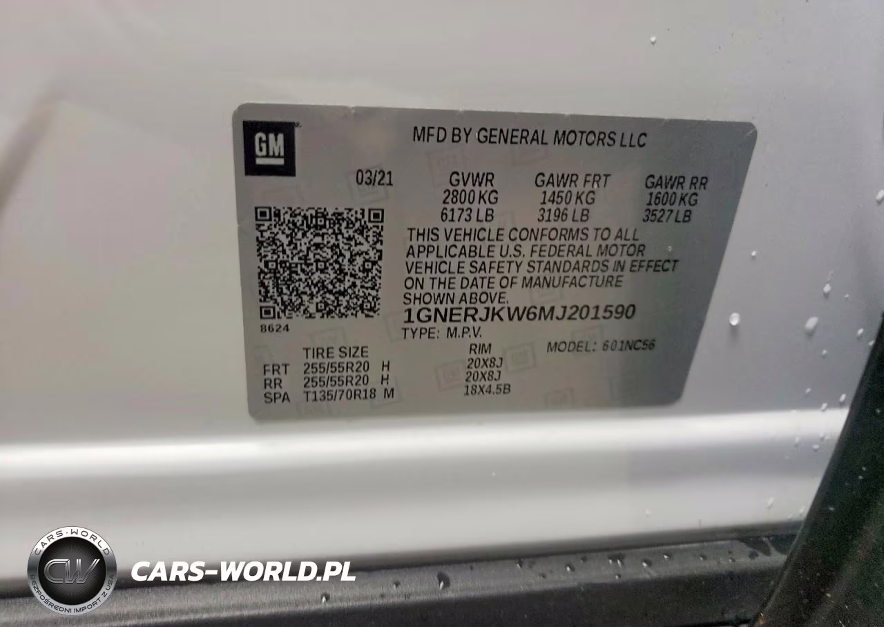 2021 Chevrolet Traverse Fwd Rs VIN:1GNERJKW6MJ201590 - 14