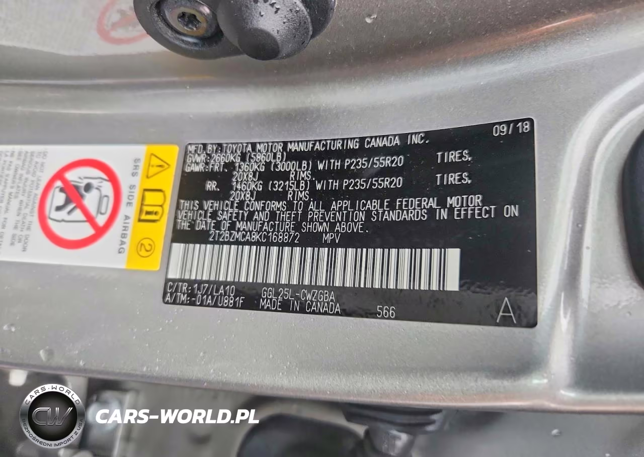 2019 Lexus Rx 350 Base VIN:2T2BZMCA8KC168872 - 13