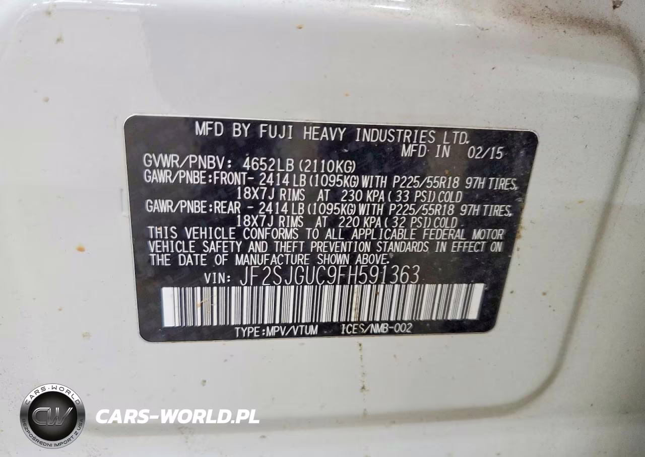 2015 Subaru Forester 2.0Xt Touring VIN:JF2SJGUC9FH591363 - 13