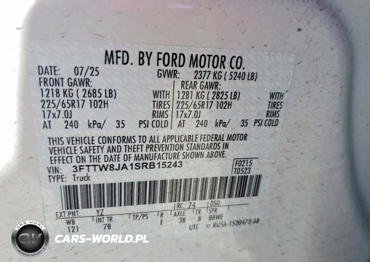 2025 Ford Maverick Xlt VIN:3FTTW8JA1SRB15243 - 12
