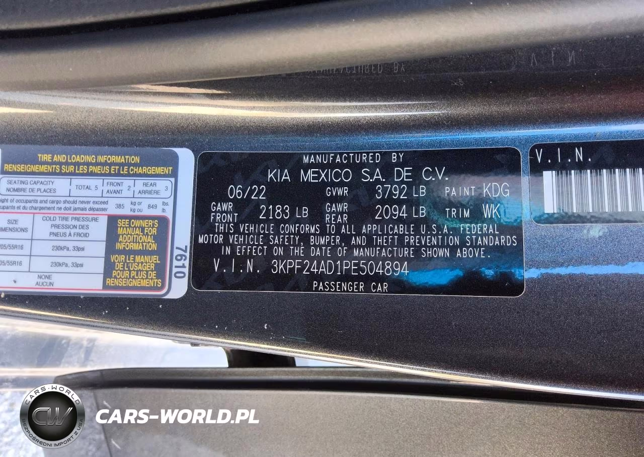 2023 Kia Forte Lxs VIN:3KPF24AD1PE504894 - 13