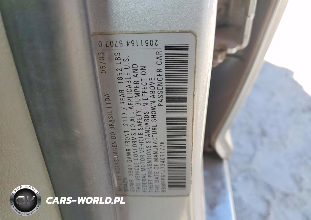 2003 Volkswagen Golf Gl Tdi VIN:9BWFP61J734071778 - 12
