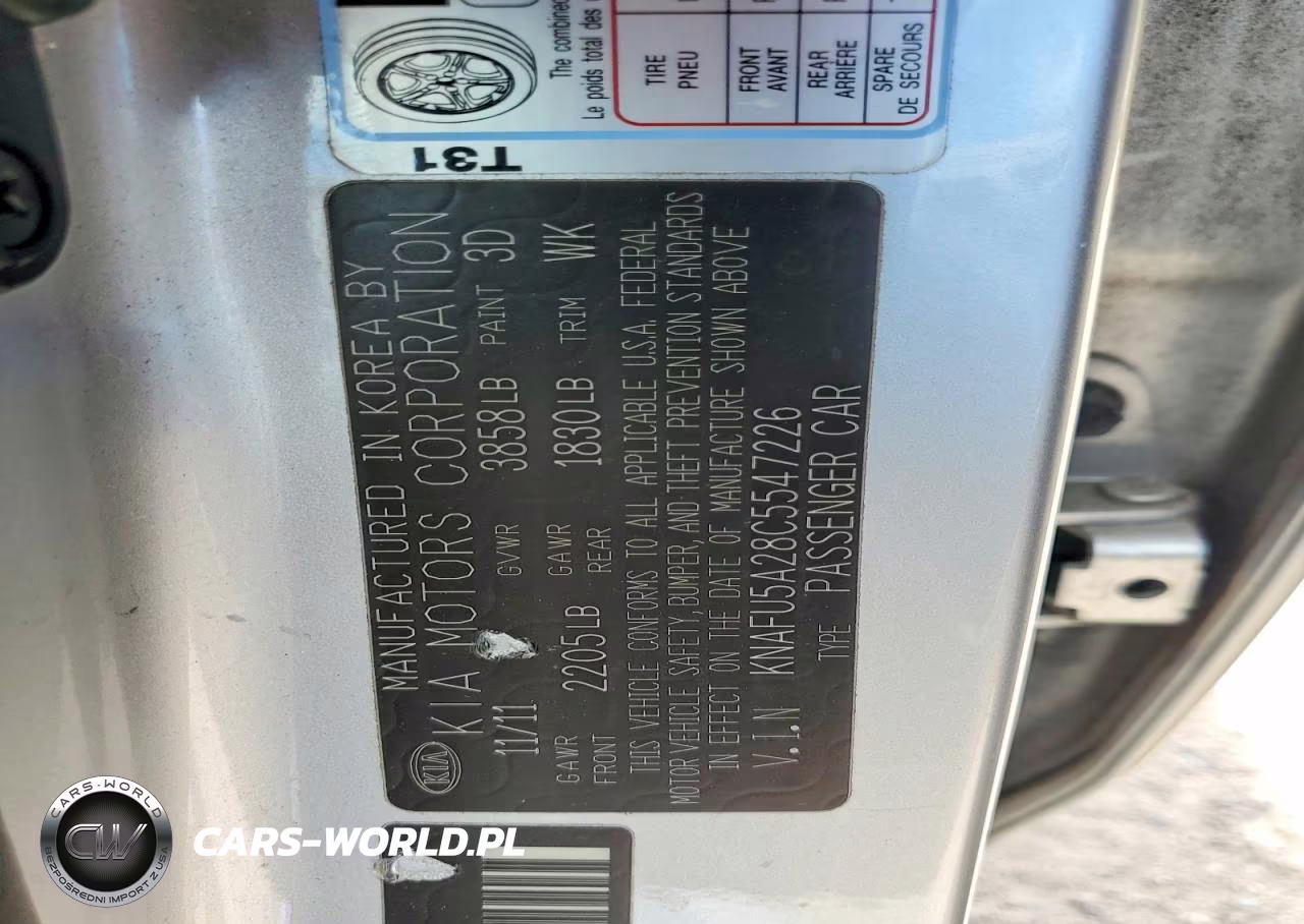2012 Kia Forte Ex VIN:KNAFU5A28C5547226 - 12
