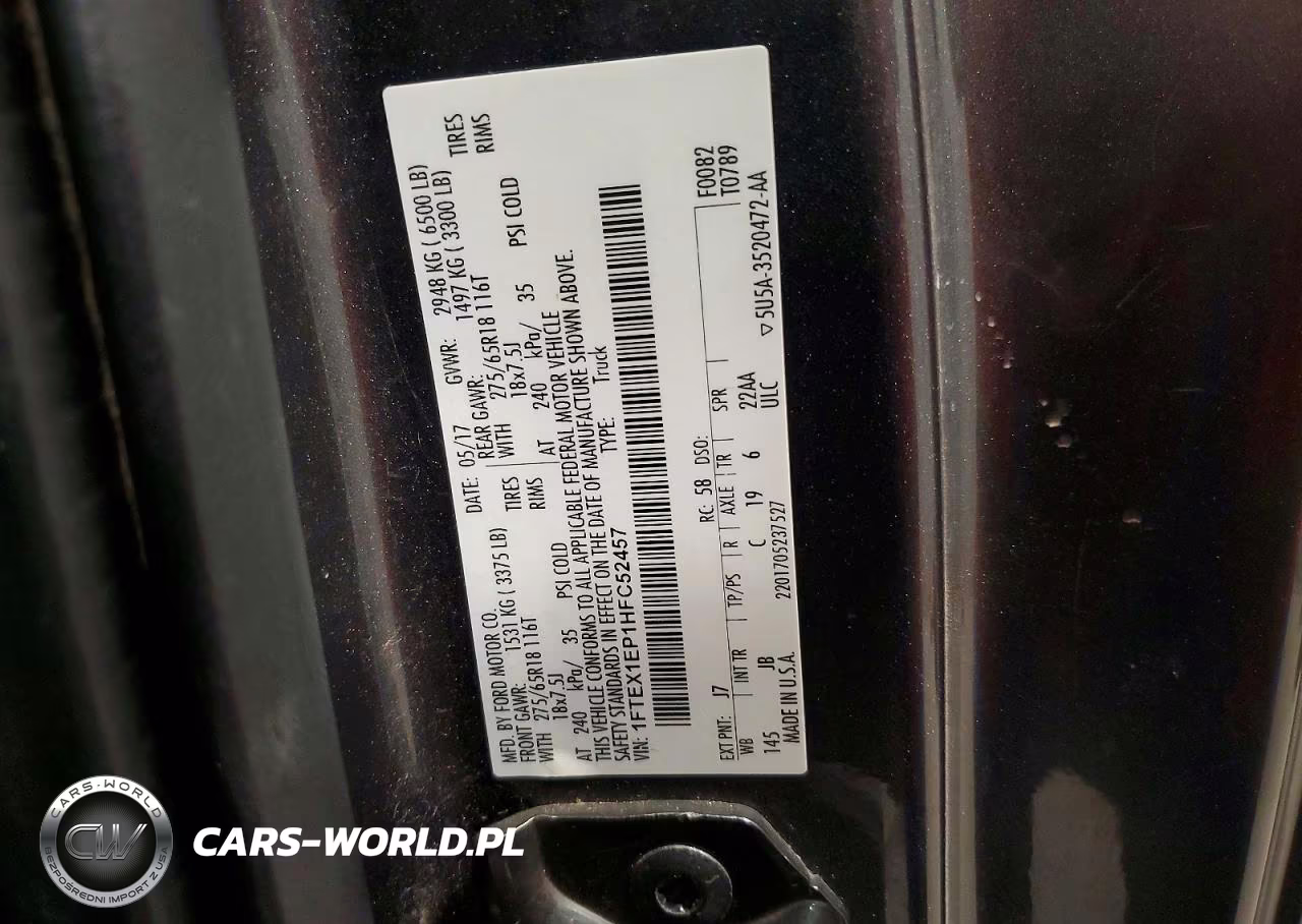 2017 Ford F150 Super Cab VIN:1FTEX1EP1HFC52457 - 12