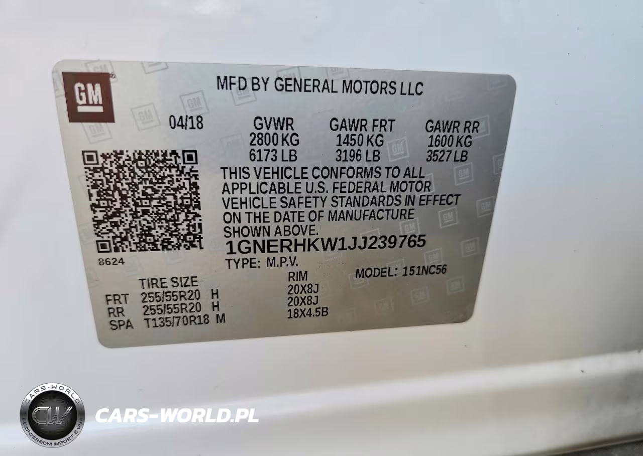 2018 Chevrolet Traverse Lt VIN:1GNERHKW1JJ239765 - 13