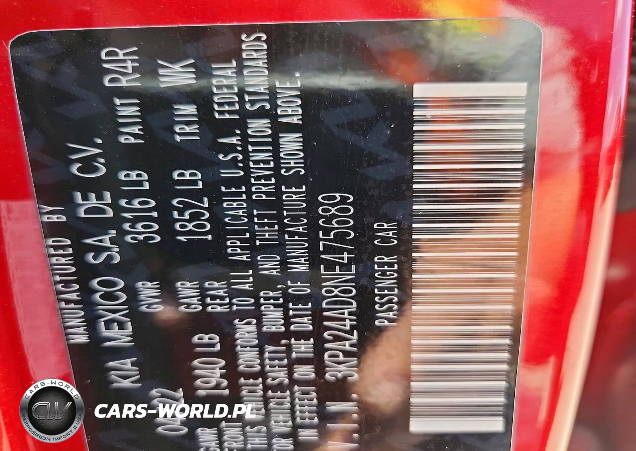 2022 Kia Rio S VIN:3KPA24AD8NE475689 - 12