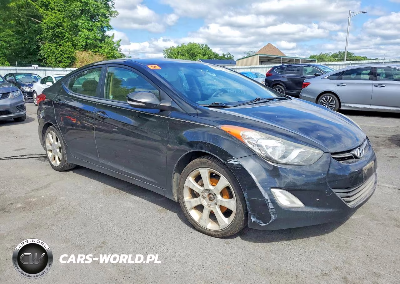 2012 Hyundai Elantra Limited VIN:5NPDH4AE9CH110628 - 4