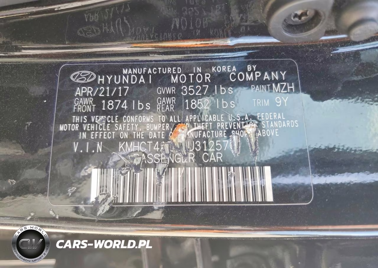 2017 Hyundai Accent Se VIN:KMHCT4AE2HU312570 - 12