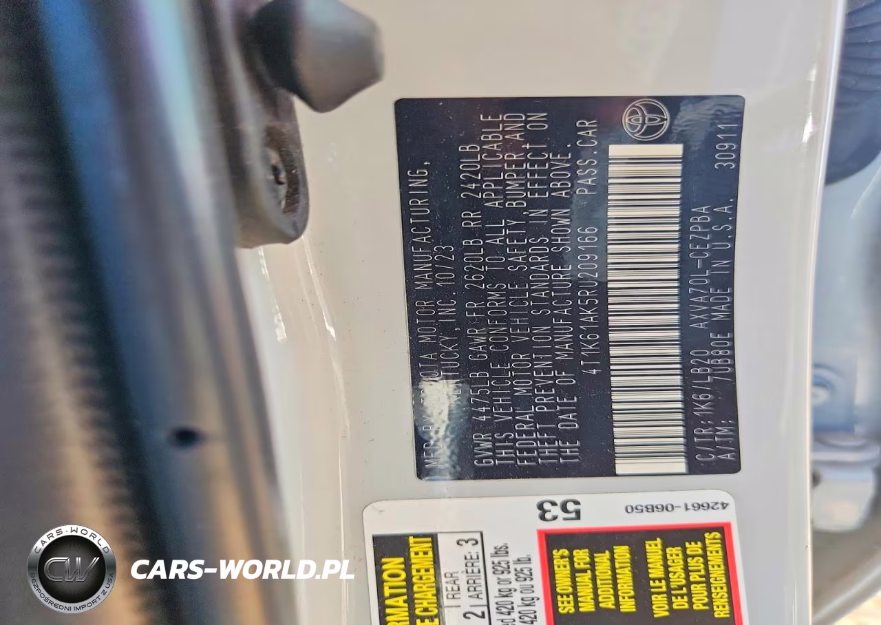 2024 Toyota Camry Xse VIN:4T1K61AK5RU209166 - 12