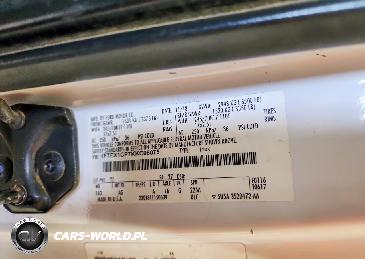 2019 Ford F150 Super Cab VIN:1FTEX1CP7KKC08075 - 13