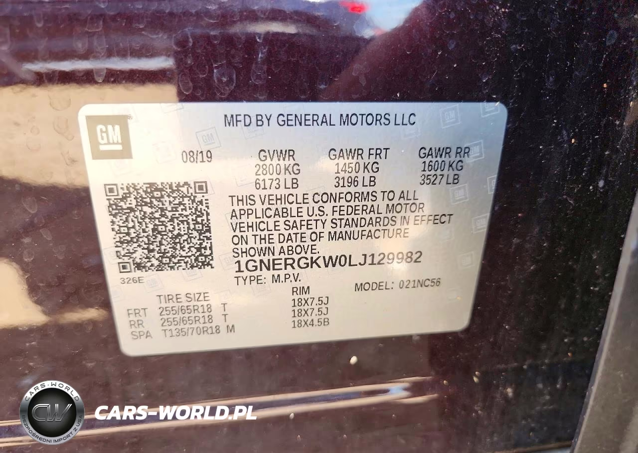 2020 Chevrolet Traverse Lt VIN:1GNERGKW0LJ129982 - 13