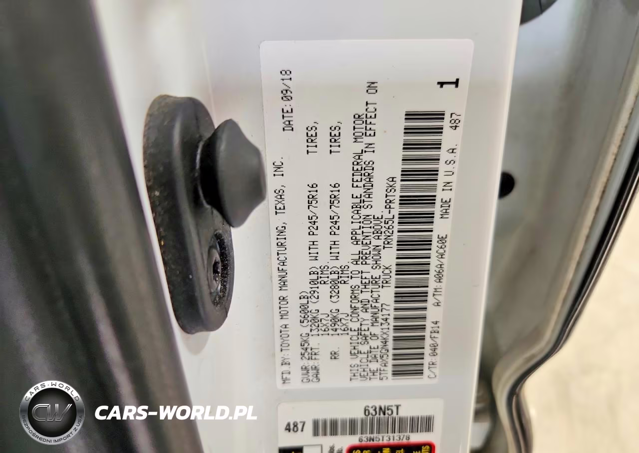 2019 Toyota Tacoma Sr VIN:5TFAX5GN4KX134177 - 12
