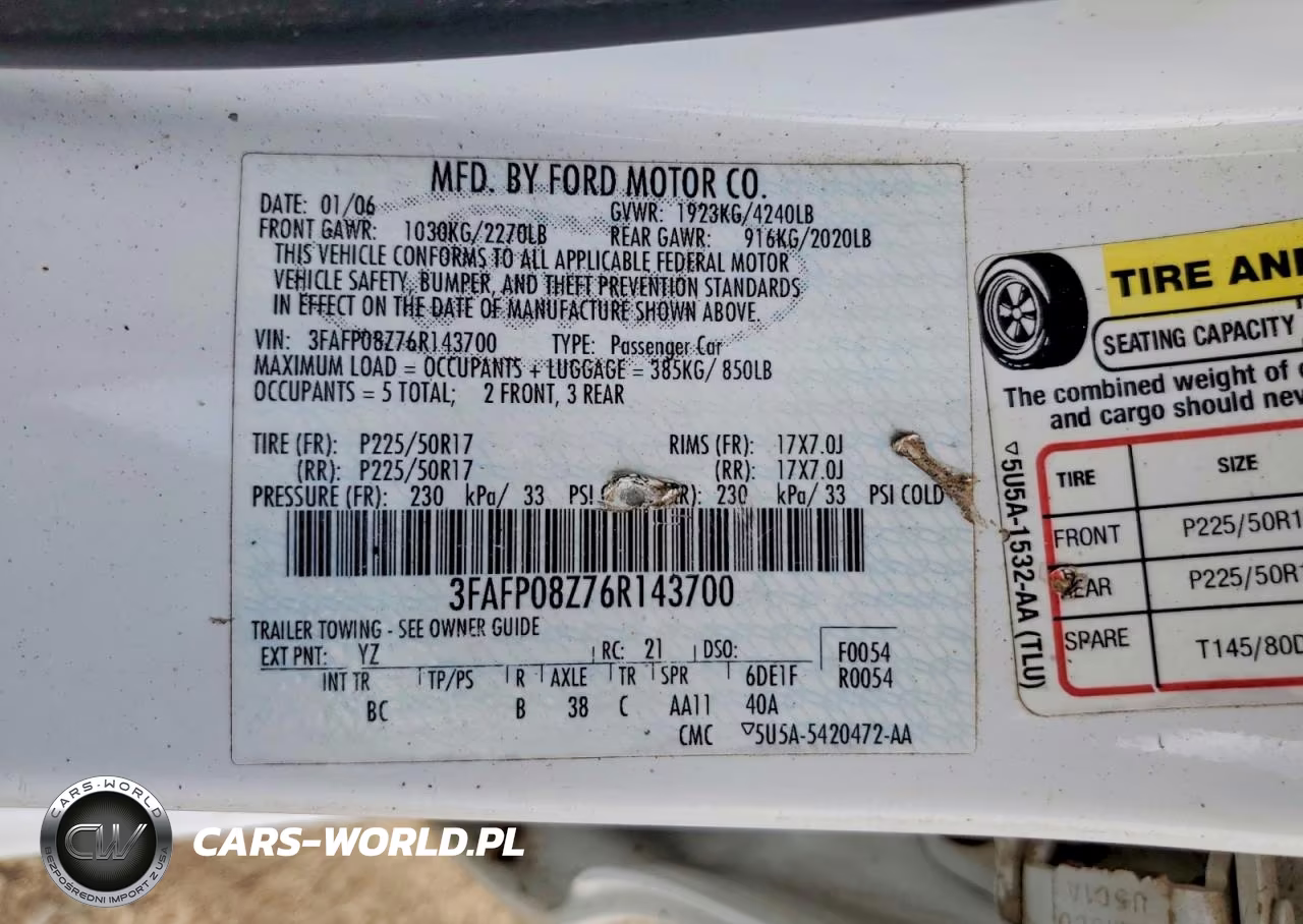 2006 Ford Fusion Sel VIN:3FAFP08Z76R143700 - 12