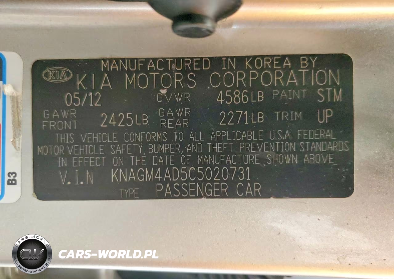 2012 Kia Optima Hybrid VIN:KNAGM4AD5C5020731 - 12