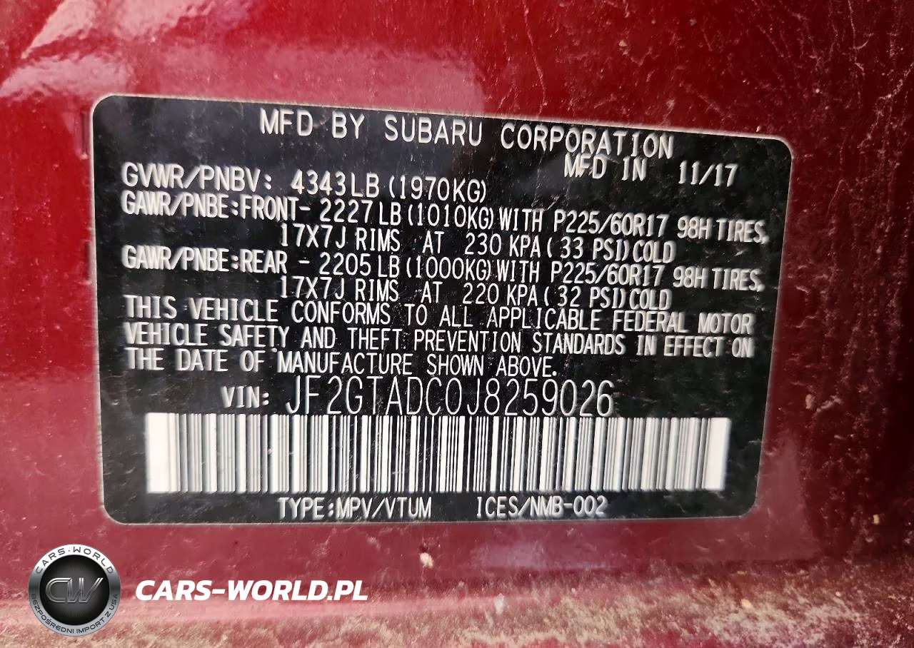 2018 Subaru Crosstrek Premium VIN:JF2GTADC0J8259026 - 13