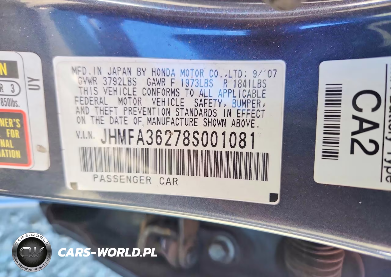 2008 Honda Civic Hybrid VIN:JHMFA36278S001081 - 12
