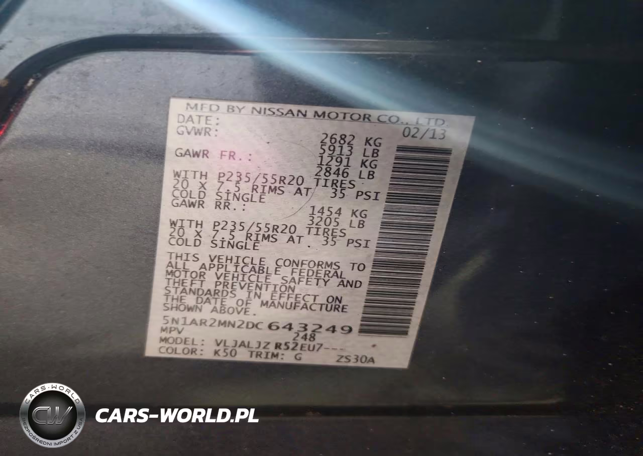 2013 Nissan Pathfinder S-Sv-Sl-Platinum VIN:5N1AR2MN2DC643249 - 13