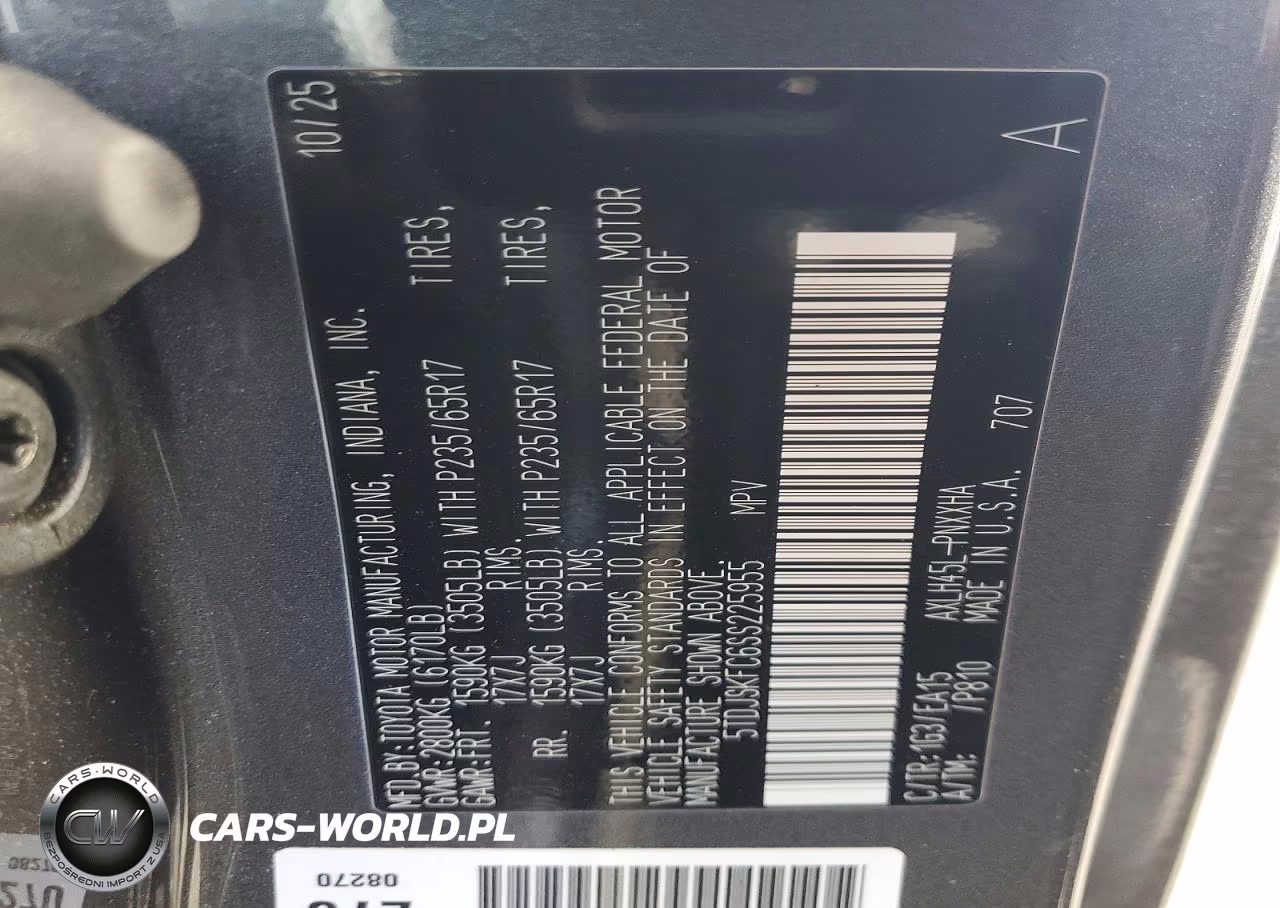 2025 Toyota Sienna Xle VIN:5TDJSKFC6SS225955 - 14