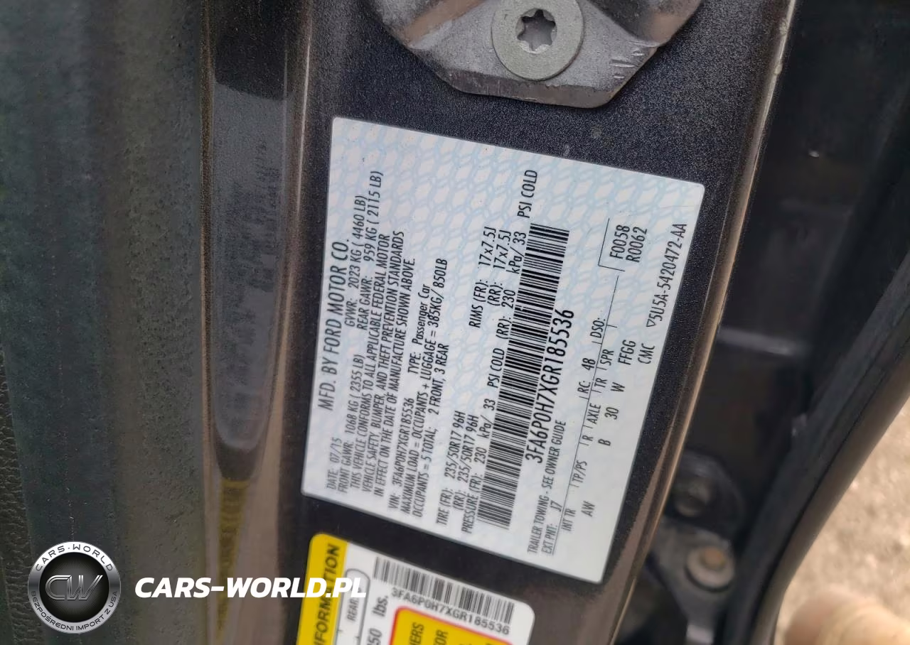 2016 Ford Fusion Se VIN:3FA6P0H7XGR185536 - 12