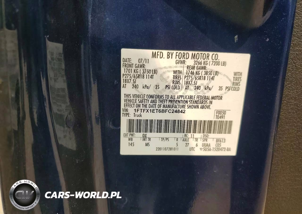 2011 Ford F150 Super Cab VIN:1FTFX1ET6BFC24842 - 13