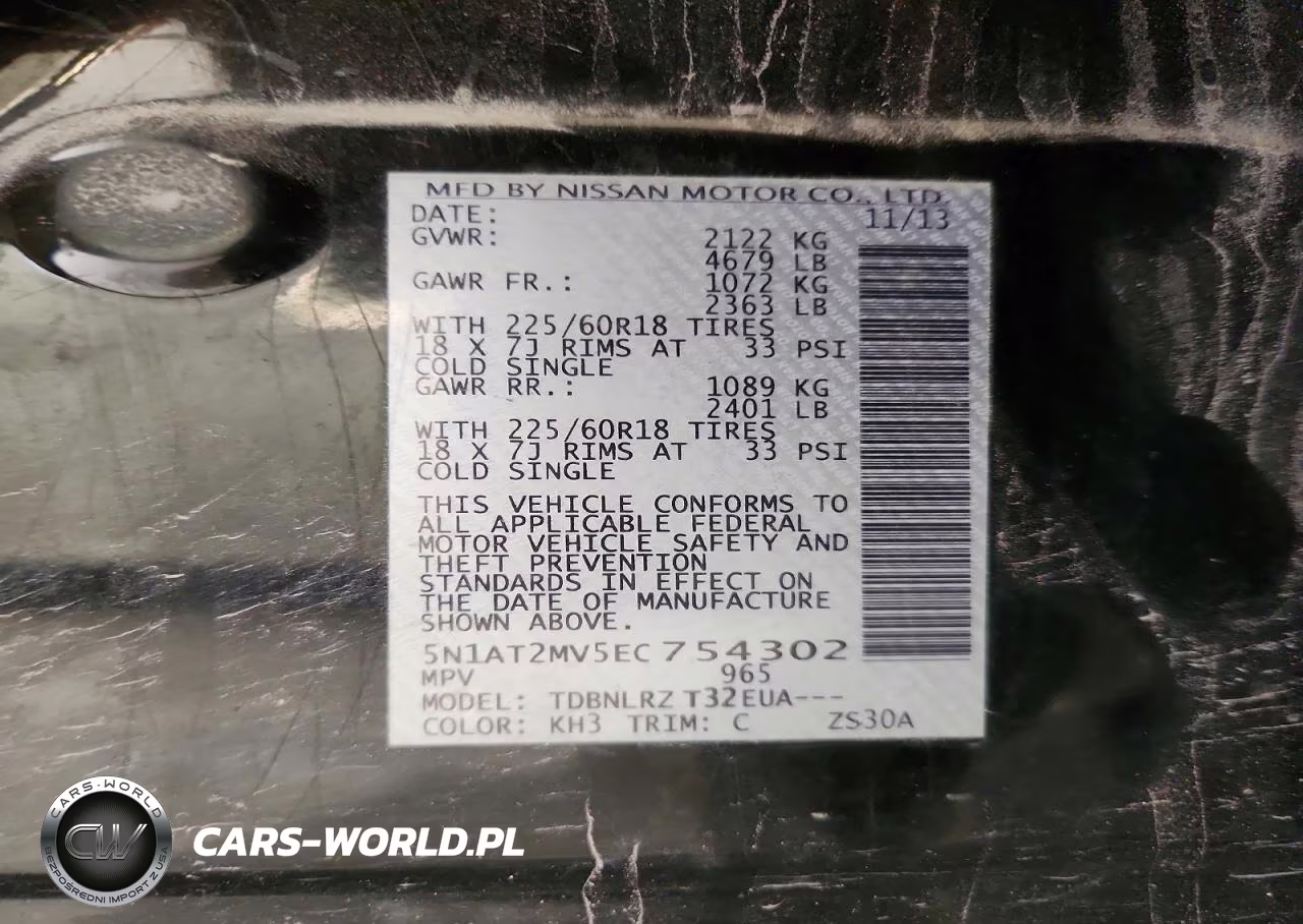 2014 Nissan Rogue Sl VIN:5N1AT2MV5EC754302 - 14