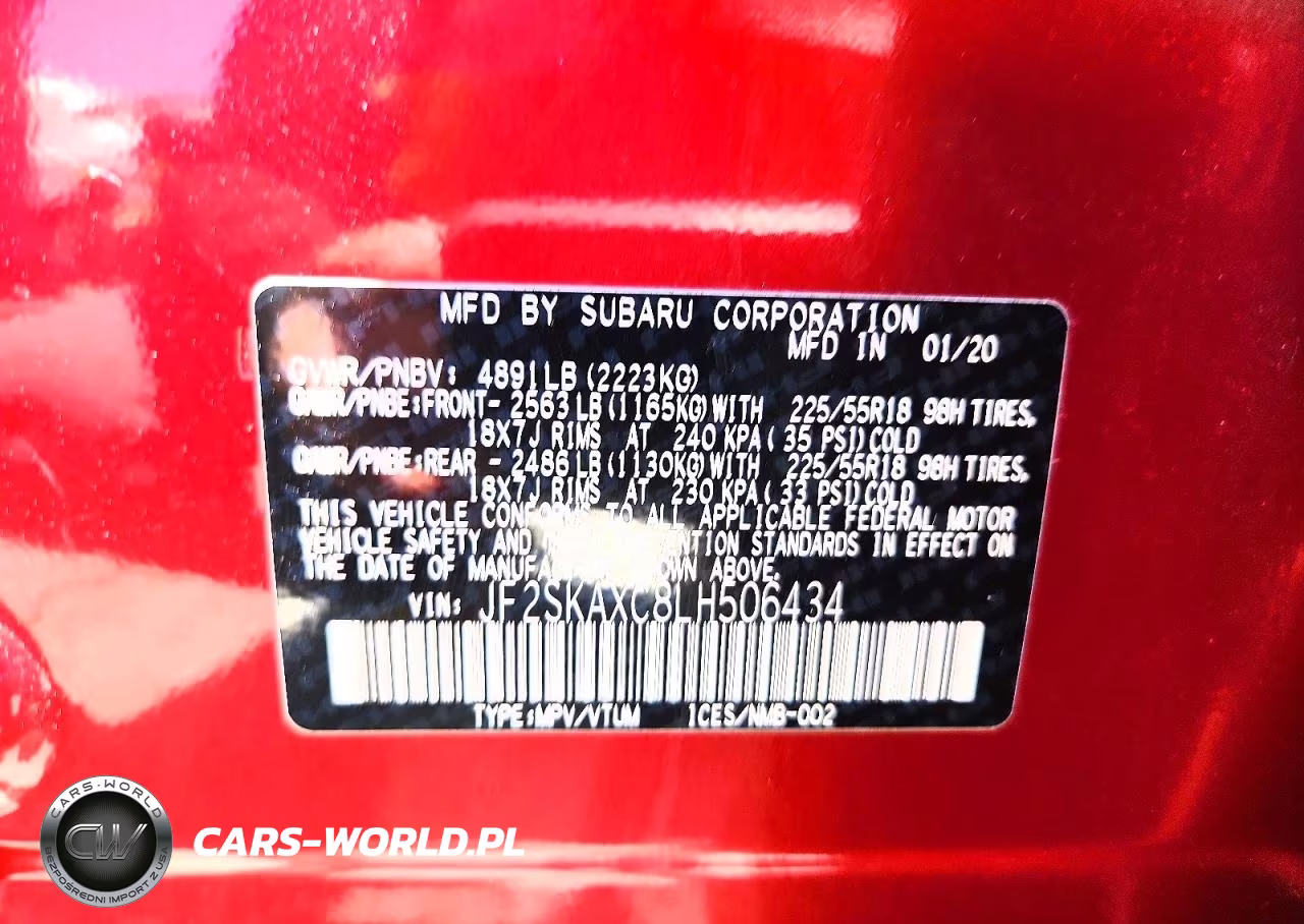 2020 Subaru Forester Touring VIN:JF2SKAXC8LH506434 - 14