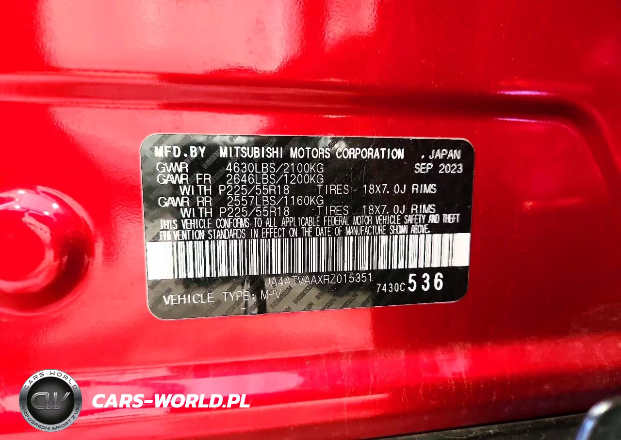 2024 Mitsubishi Eclipse Cross Le VIN:JA4ATVAAXRZ015351 - 13