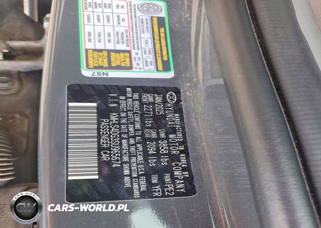 2025 Hyundai Elantra Sel VIN:KMHLS4DG3SU965674 - 12