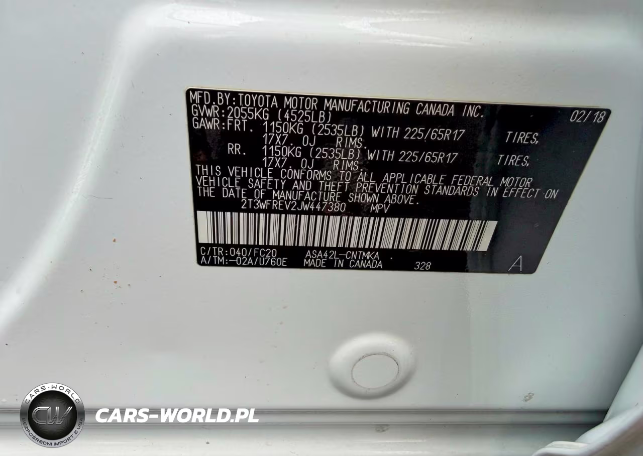 2018 Toyota Rav4 Xle VIN:2T3WFREV2JW447380 - 10
