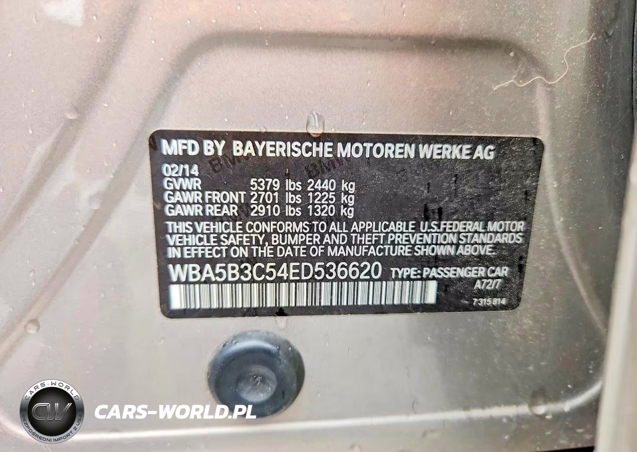 2014 BMW 535 Xi VIN:WBA5B3C54ED536620 - 12