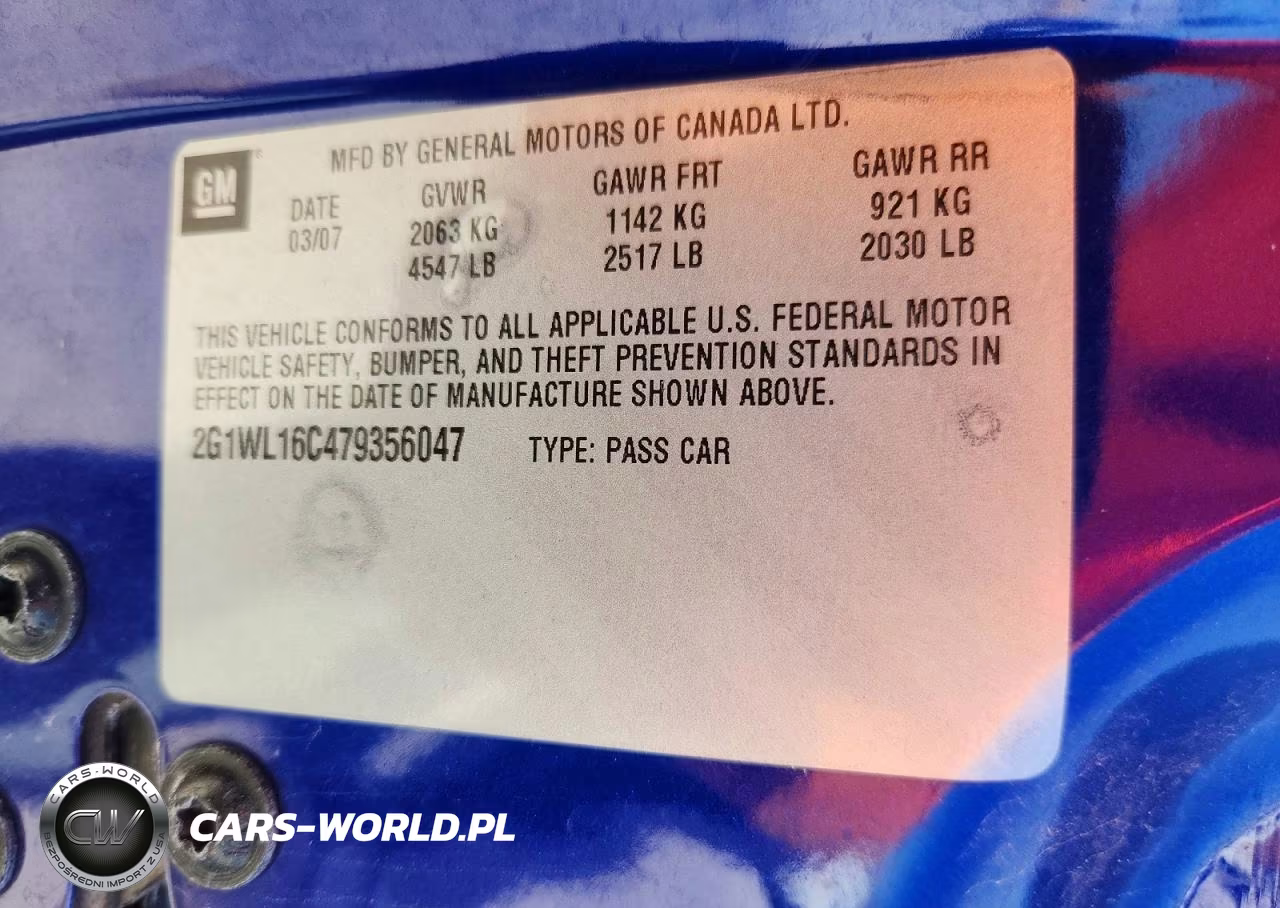 2007 Chevrolet Monte Carlo Ss VIN:2G1WL16C479356047 - 12