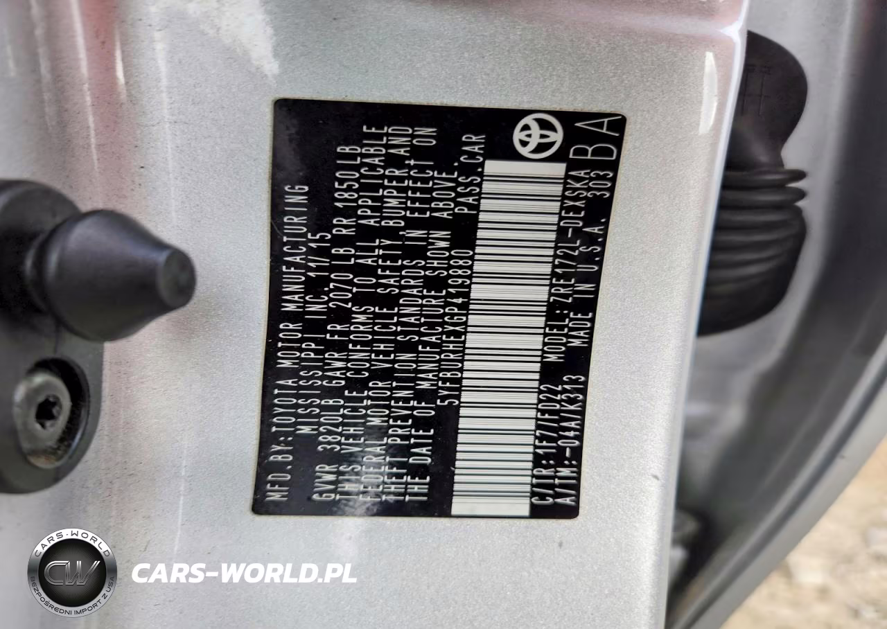 2016 Toyota Corolla S Plus VIN:5YFBURHEXGP419880 - 12