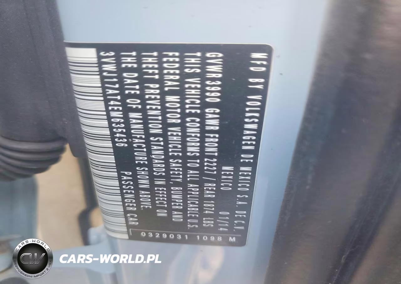 2014 Volkswagen Beetle VIN:3VWJ17AT4EM635436 - 12