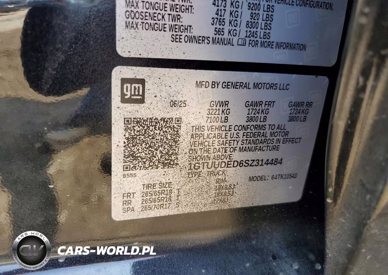 2025 GMC Sierra K1500 Slt VIN:1GTUUDED6SZ314484 - 12