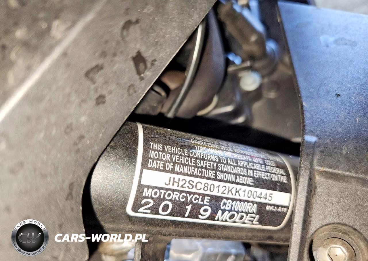 2019 Honda Cb1000 Ra VIN:JH2SC8012KK100445 - 8