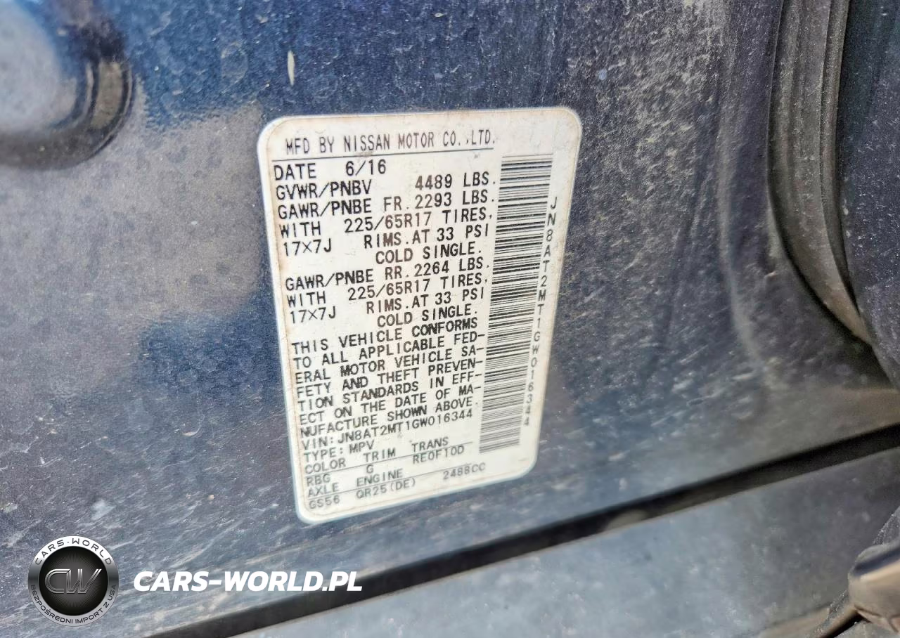 2016 Nissan Rogue VIN:JN8AT2MT1GW016344 - 12