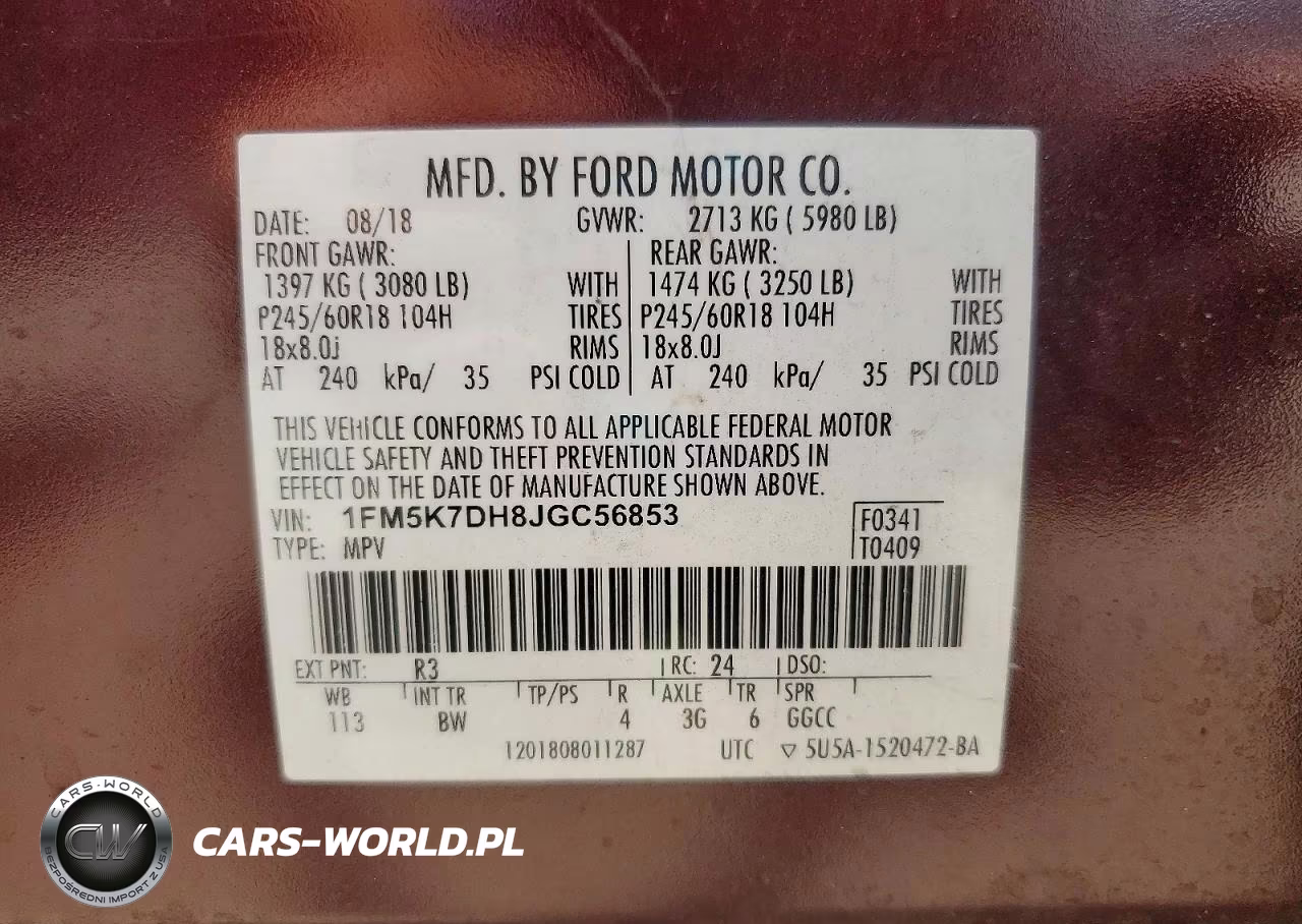 2018 Ford Explorer Xlt VIN:1FM5K7DH8JGC56853 - 13