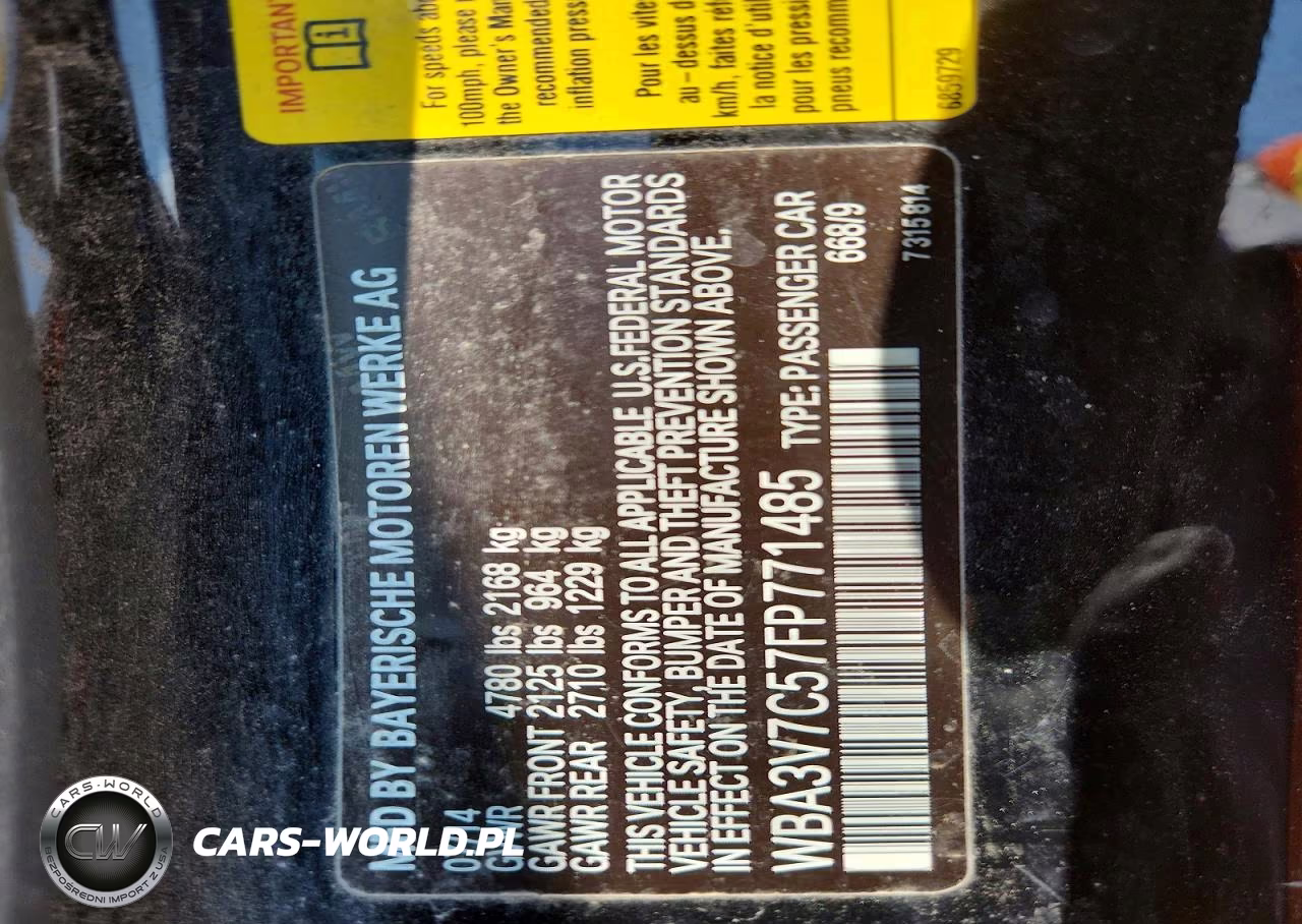 2015 BMW 428 I Sulev VIN:WBA3V7C57FP771485 - 12