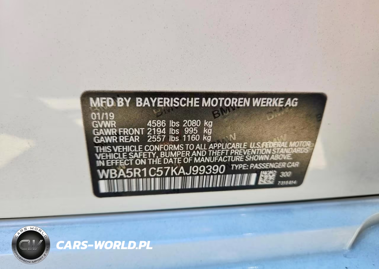 2019 BMW 330I VIN:WBA5R1C57KAJ99390 - 12