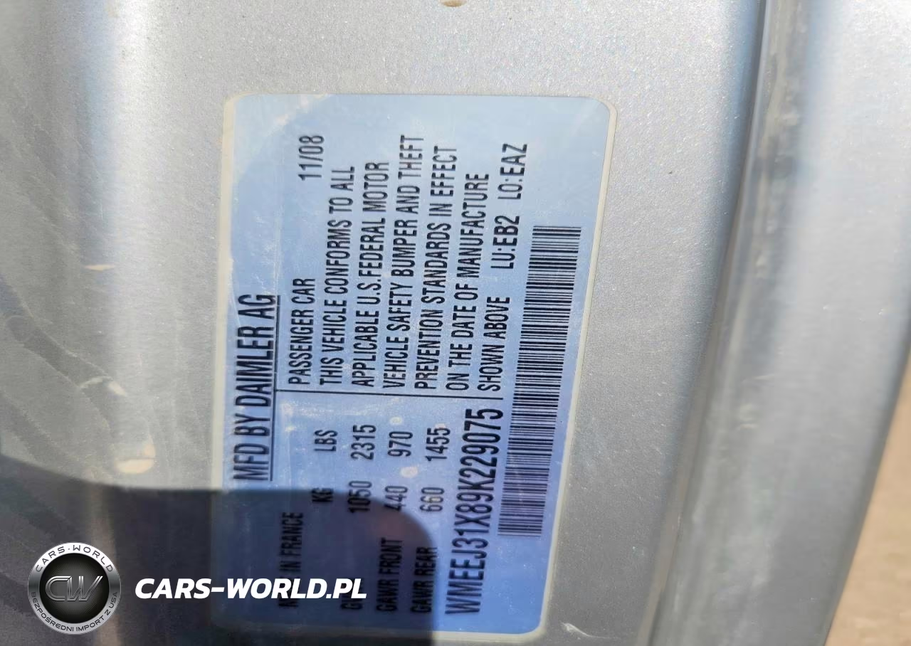 2009 Smart Fortwo Pure VIN:WMEEJ31X89K229075 - 13