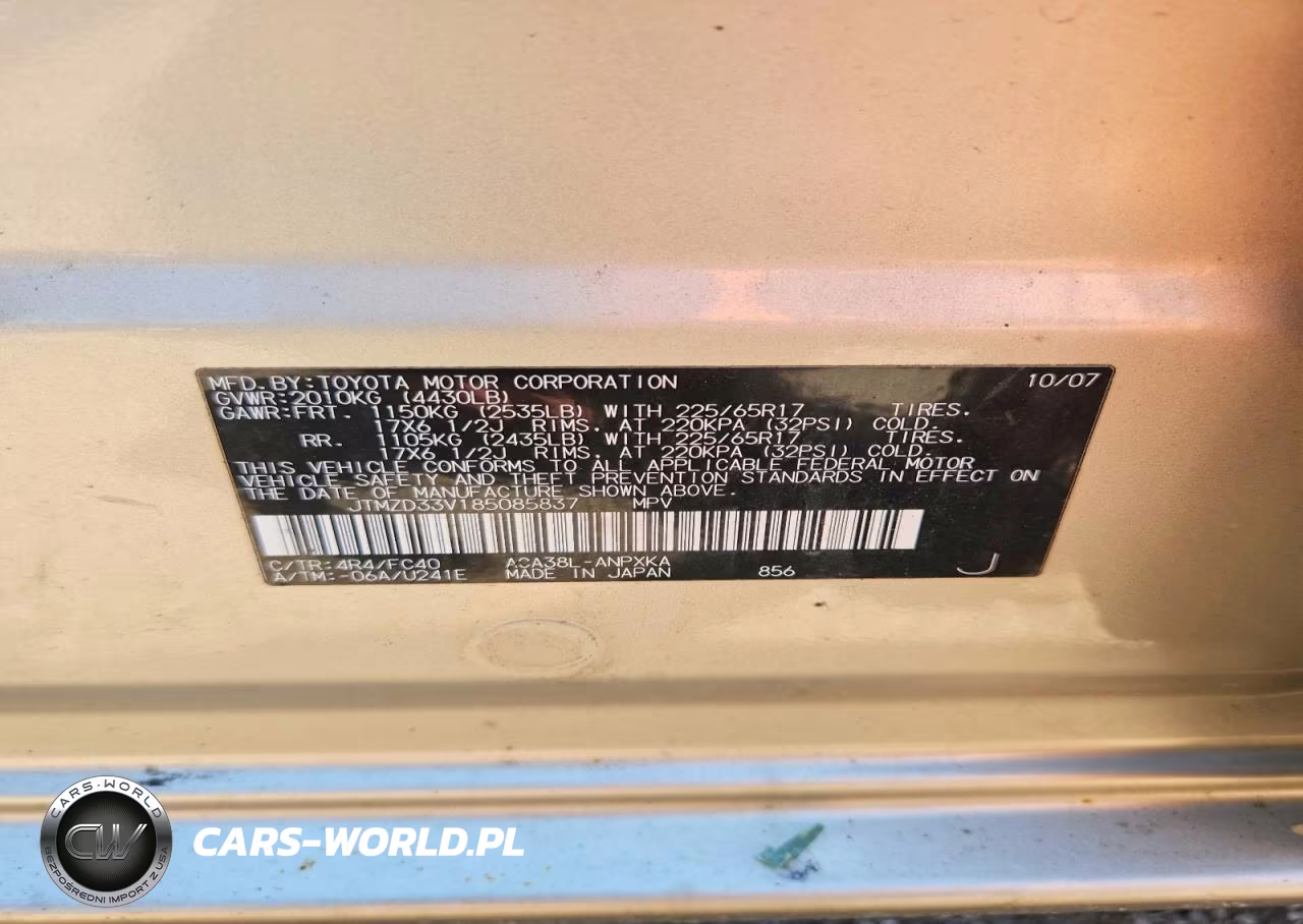 2008 Toyota Rav4 Base VIN:JTMZD33V185085837 - 12