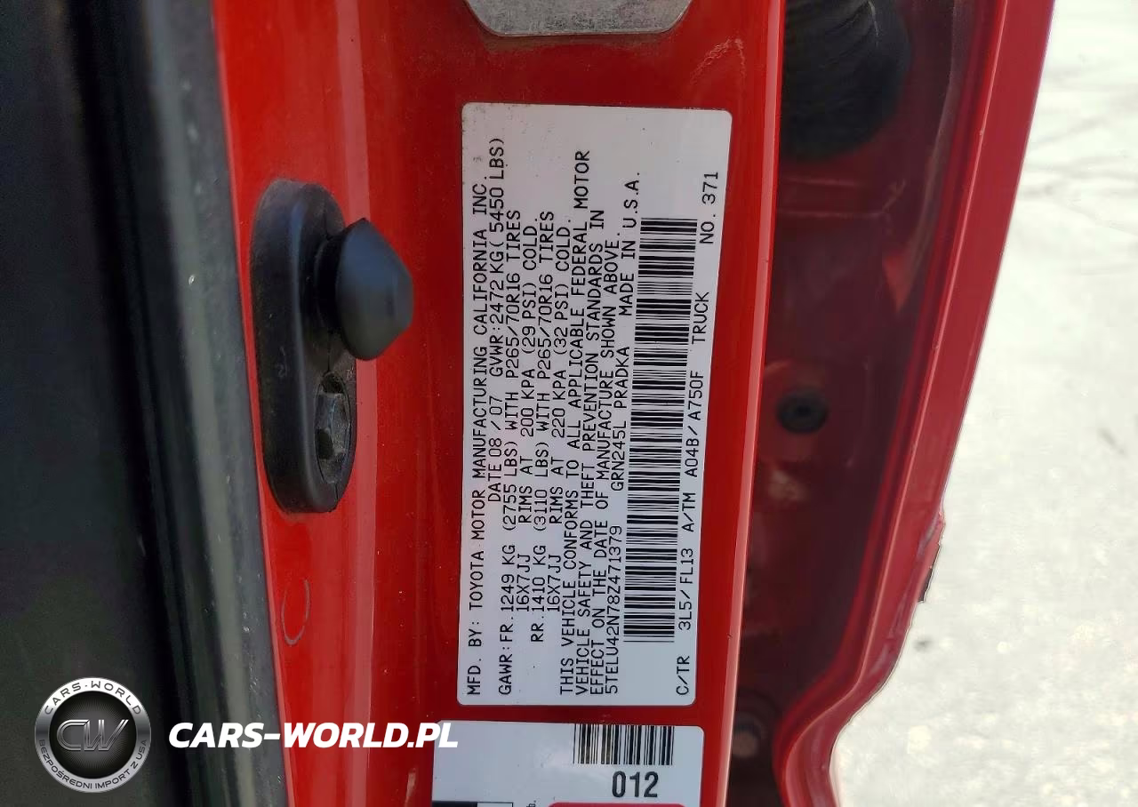 2008 Toyota Tacoma Double Cab VIN:5TELU42N78Z471379 - 12