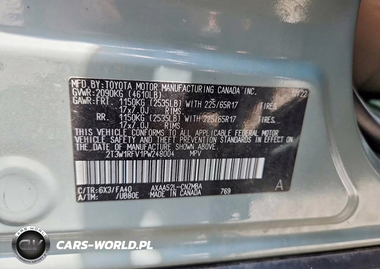 2023 Toyota Rav4 Xle VIN:2T3W1RFV1PW248004 - 12