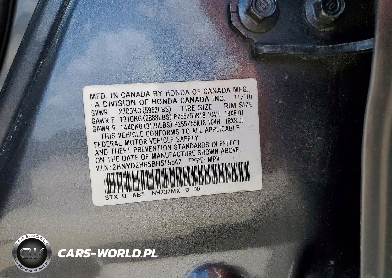 2011 Acura Mdx Technology VIN:2HNYD2H65BH515547 - 13