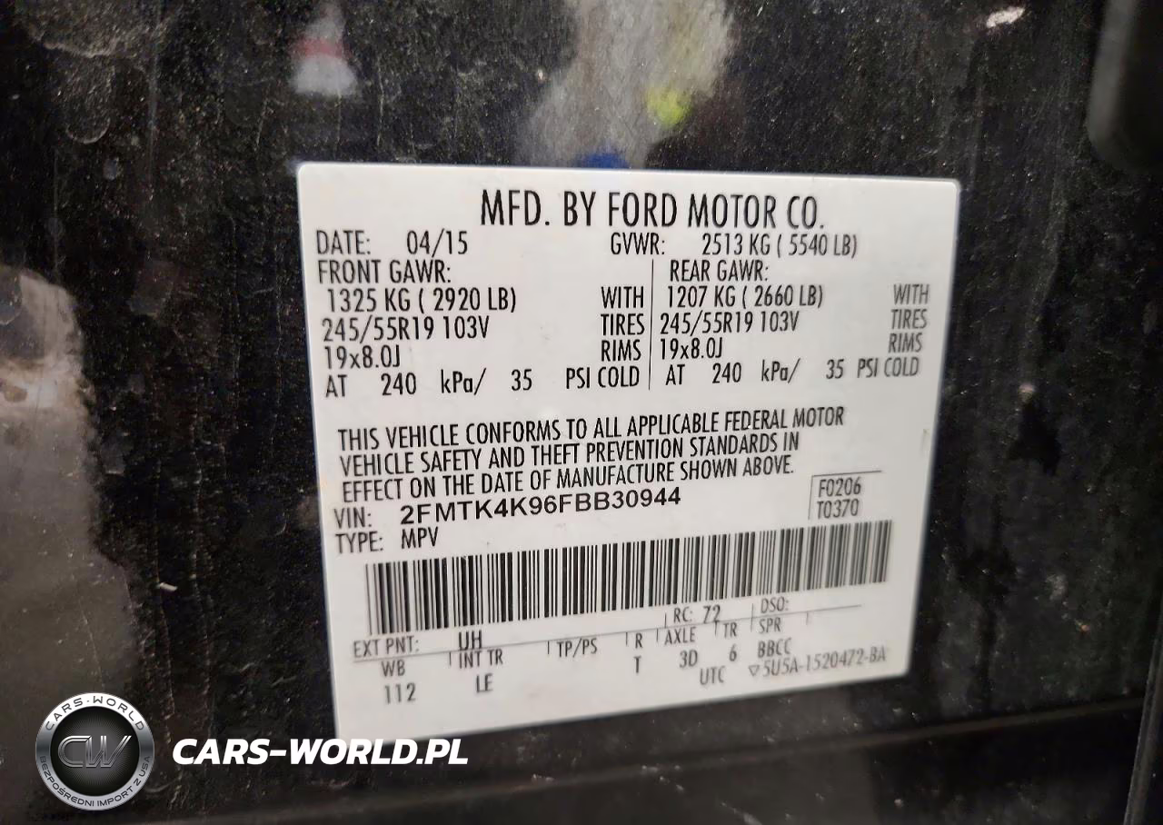 2015 Ford Edge Titanium VIN:2FMTK4K96FBB30944 - 13