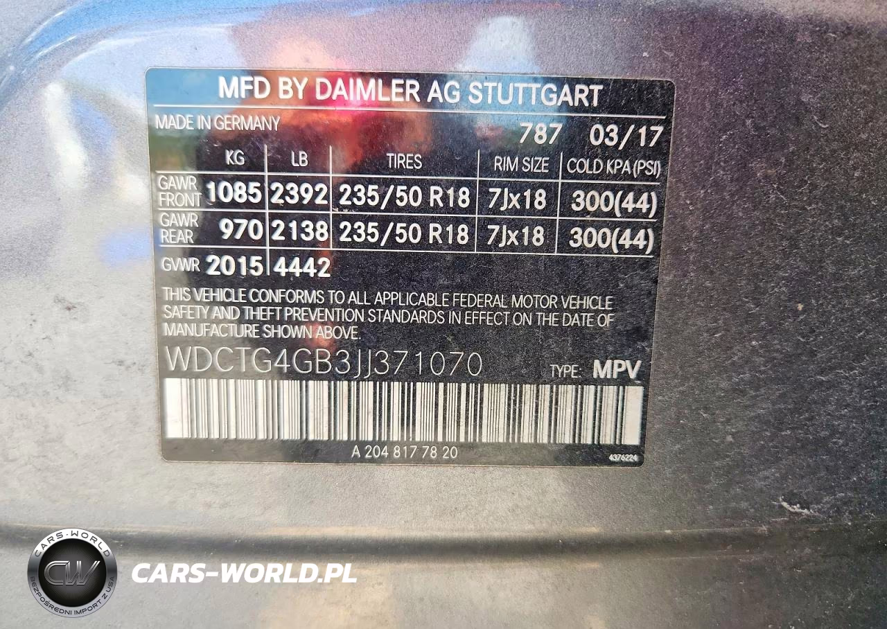 2018 Mercedes-Benz Gla 250 4Matic VIN:WDCTG4GB3JJ371070 - 12